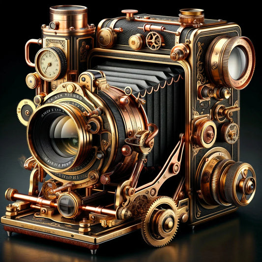 Steampunk movie camera